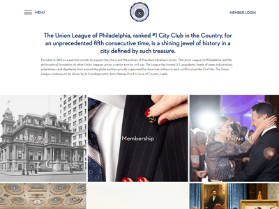 Screenshot of The Union League of Philadelphia